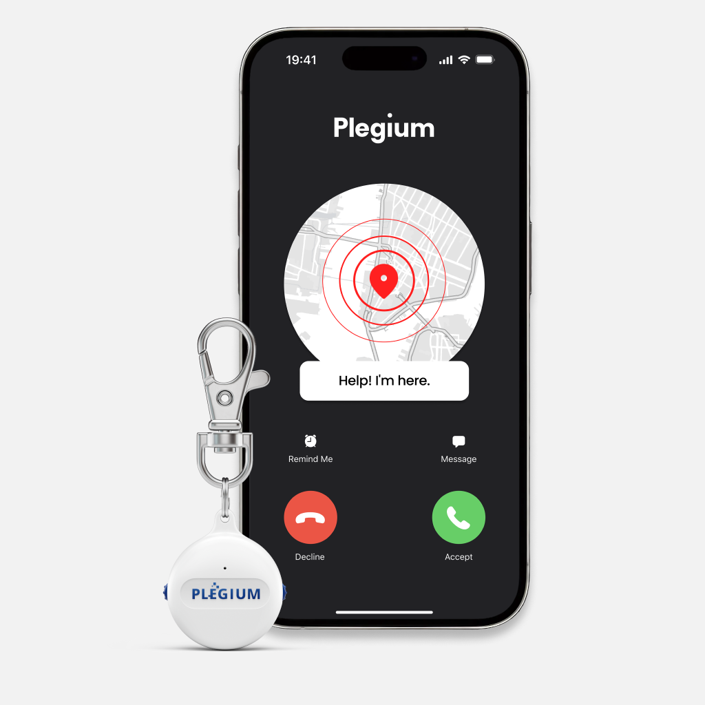 Smart Emergency Button + 1 year Plegium Premium Subscription